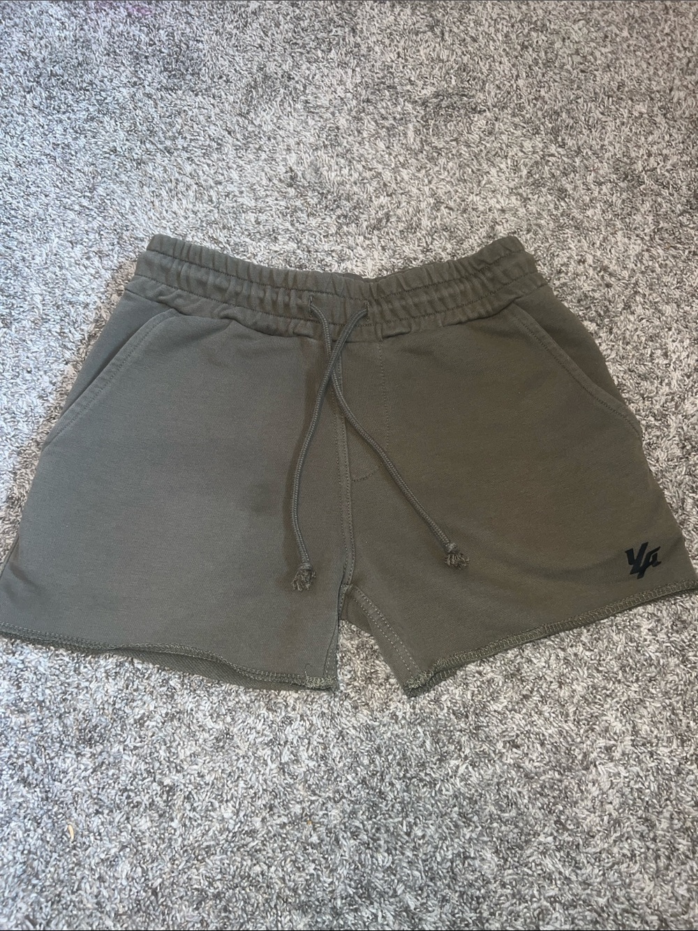 YoungLA Olive Drawstring Athletic Shorts